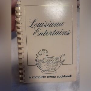Louisiana Entertains – A Complete Menu Cookbook (Vintage Spiral Bound)